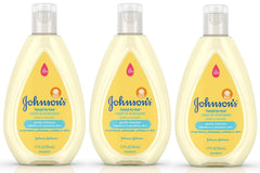 Johnson's Head-to-Toe Wash & Shampoo bottle shows gentle formula for baby skin