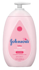 Johnson's Baby lotion pump bottle for easy daily application