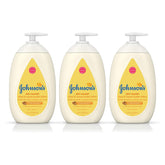 Johnson's Baby Moisturizing Dry Skin Lotion bottle, gentle moisture with cocoa butter for 24-hour care