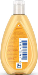 Johnson's Baby Shampoo packaging shows four 1.7 oz bottles for convenient bath time.