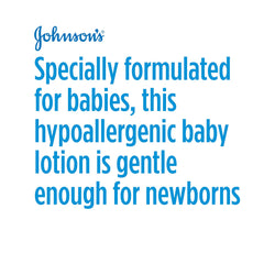 Newborn being massaged gently with Johnson's Head-to-Toe lotion.