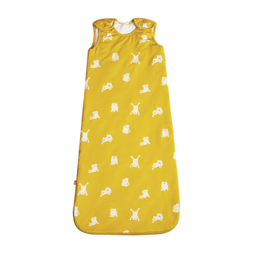 JOI All Season Sleep Sack Froggy front view, cozy wearable blanket for babies