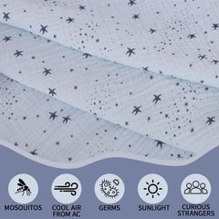 Jojedomo muslin nursing cover hoop design offers full privacy during feeding