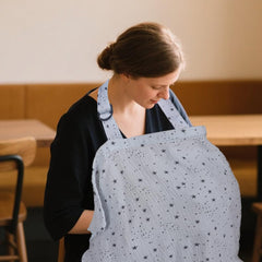 Jojedomo muslin nursing cover multi-functional uses as stroller shade