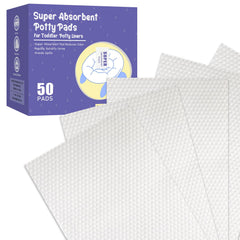 JOJHDR potty pad compact absorbent for on-the-go use, prevents leaks and mess.