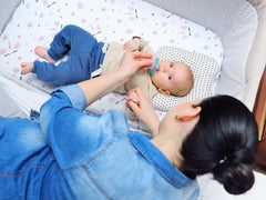 Jola's House fitted mini crib sheets ensure a snug mattress fit