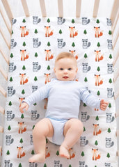 Jola's House four-pack crib sheets provide versatile nursery colors.