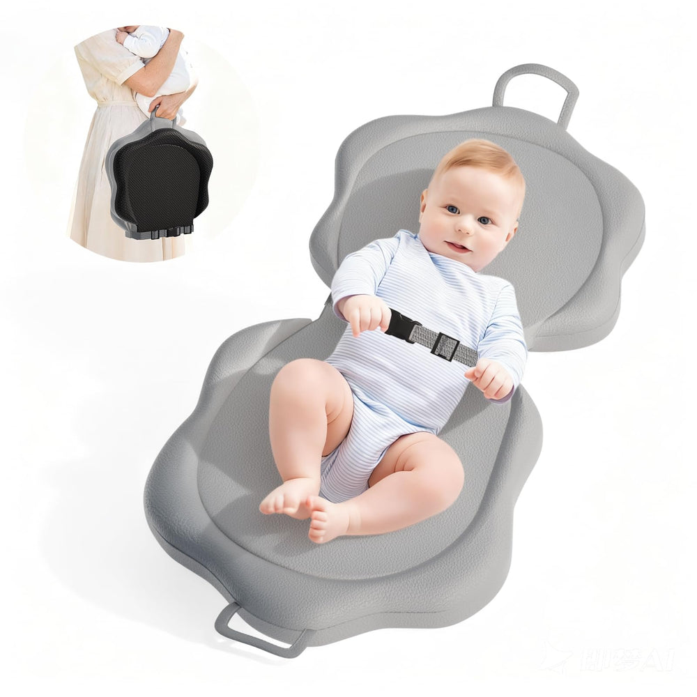 Jolensoy baby changing pad folded for compact storage and travel readiness.