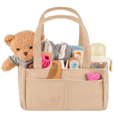 Jolensoy diaper caddy organizer with dividers keeps nursery essentials neatly separated