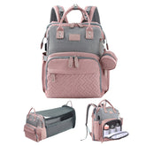 JOLLITO diaper bag changing station enables easy on-the-go diaper changes.