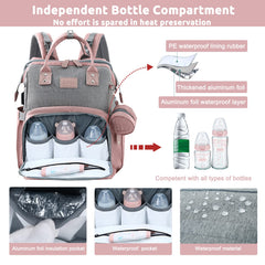 JOLLITO diaper bag USB port lets you charge devices on the move.