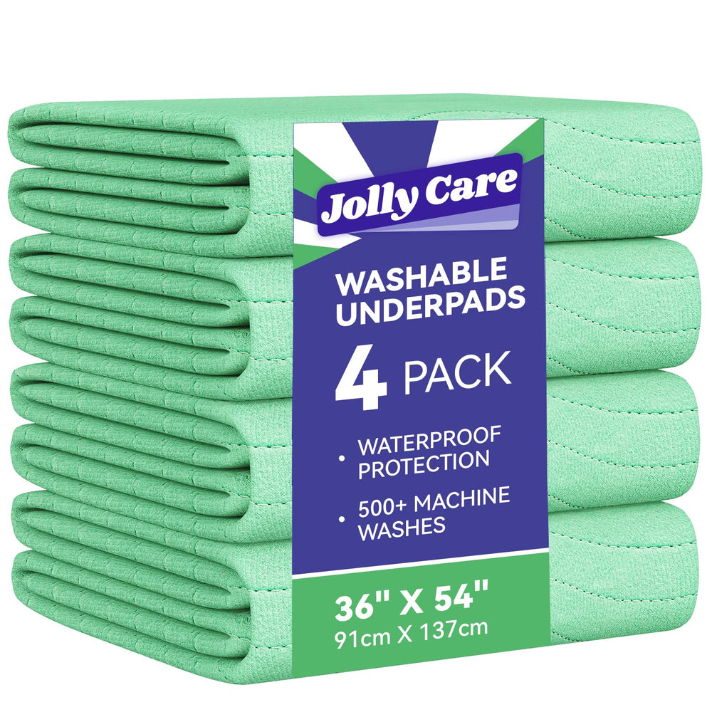 Jolly Care washable underpads 36x54 provide full-bed coverage and reliable protection