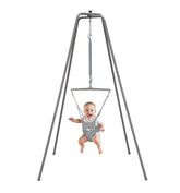 Jolly Jumper Elite grey baby exerciser frame for active indoor play.