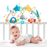 Jollybaby Starfish musical bassinet clip showing portable soothing toy