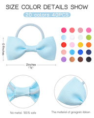 Jollybows closeup of grosgrain ribbons with soft, durable texture