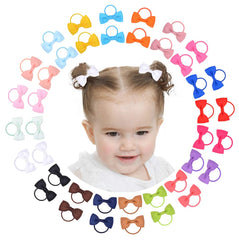 Jollybows multicolor baby bows pack for easy daily styling