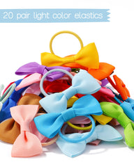 Jollybows bows tied on hair demonstrate secure elastic ties