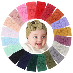 Jollybows nylon baby headband—elastic comfort without leaving marks.