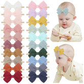 Jollybows nylon headband with soft baby bows for gentle wear