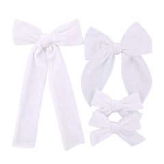 Jomila long-tail velvet bow clip for secure all-day hold