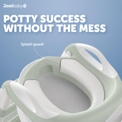Jool Baby adjustable height fits most toilets for growing children.