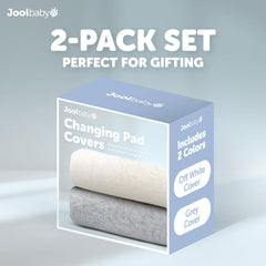 Jool Baby cover with slip-resistant bottom helps keep the changing pad steady during changes.