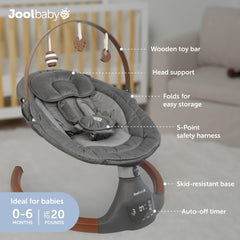 Jool Baby Nova Nature swing with Bluetooth speaker for music