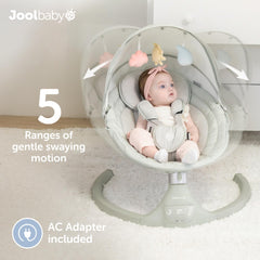 Jool Baby Nova Swing 10 melodies for calming and entertaining moments.