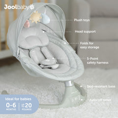 Jool Baby Nova Swing remote control for easy adjustments.