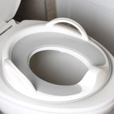 Jool Baby potty seat handles closeup showing secure grip for steady training.