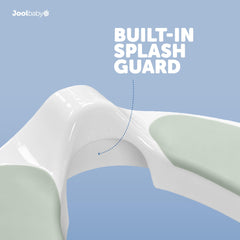 Jool Baby potty seat non-slip bottom helps keep it steady on bathroom floors.