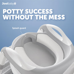 Jool Baby potty training seat splash guard close-up, helps contain spills