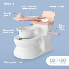 Jool Baby wipes storage keeps supplies within easy reach.