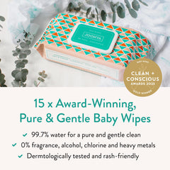 JOONYA wipes packaging highlights eco-friendly, compostable design.