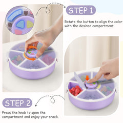 JOOPETALK removable divider adds space for longer snacks.