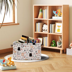 JOPJOLIW rectangle storage basket in living room for toys and clutter.
