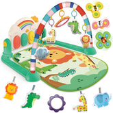 Joryuek baby gym toy mirror promotes self-discovery during tummy time and play.