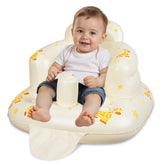 JOSEN inflatable baby seat with giraffe backrest supports learning to sit up