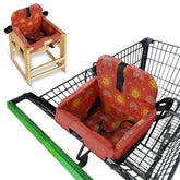 JoSeat shopping cart cover Sun Rainbows shields baby from germs during shopping.