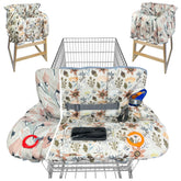 JOWEY double-sided cart cover in ivory for versatile use in shopping and dining