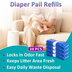 Joworthy refills compatible with Complete, Expressions, and Elite pails seal in odors.