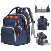 JOYCE diaper bag backpack with built in changing station for on the go diaper changes