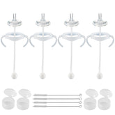 Joyfeed straw cup conversion kit 4-pack turns bottles into easy sippy cups for on-the-go feeding.