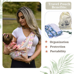 JOYFUL.BABY&CO secure safety buckle keeps little one snug during quick jaunts.