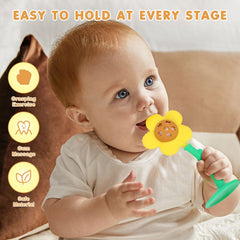 Ergonomic grip Joyfulia teether designed for tiny hands during play