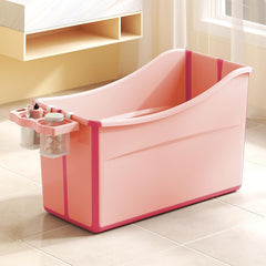 Joyingbaby collapsible baby bathtub folded flat for compact storage