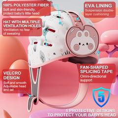 Joyingbaby lightweight head protector ensures gentle wear with minimal neck strain