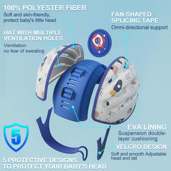 JoyingBaby Rocket Baby Helmet EVA foam close-up for impact protection