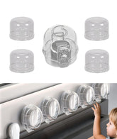 Joylion stove knob safety cover 5-pack, front view for childproofing the kitchen