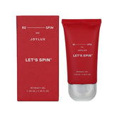 Joylux Mini LET’S SPIN gel bottle front showing hydration-rich formula